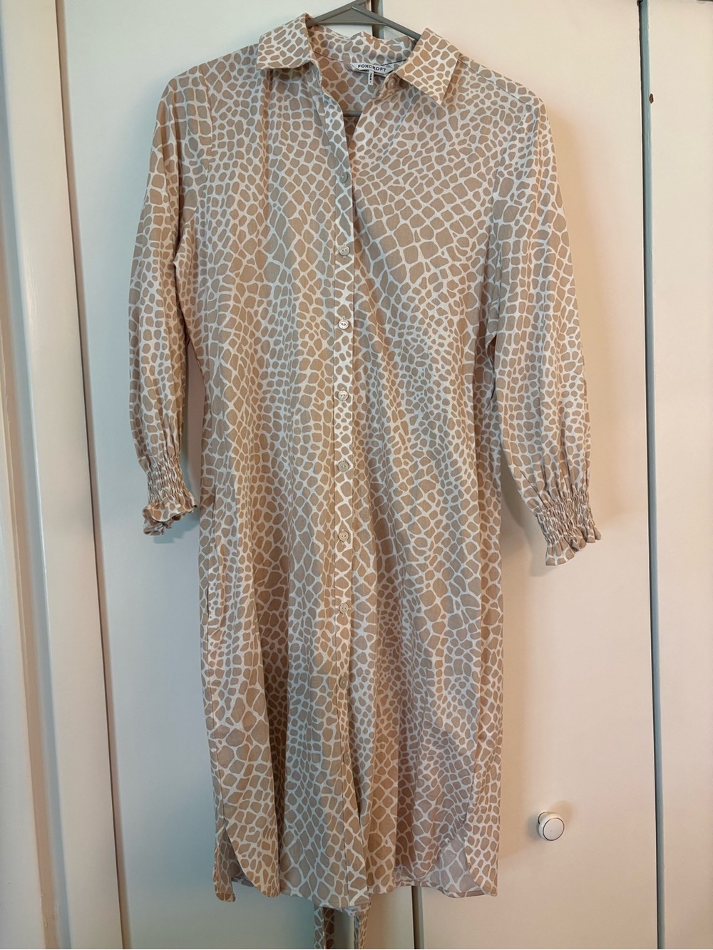 Foxcroft Abby Giraffe 3/4 Sleeve Dress - Picture 3 of 7